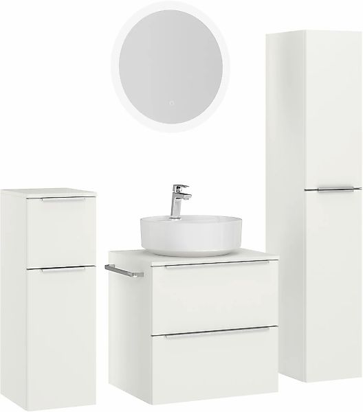 nobilia Badmöbel-Set "Alvene" vormontiert, mit Soft-Close, 4 Stk. tlg. günstig online kaufen