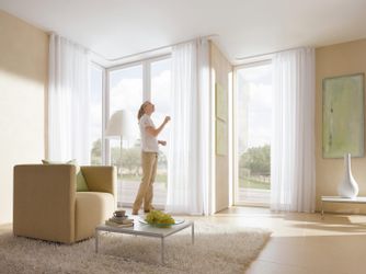 GARDINIA Vorhangschiene "Slim Line" 1 läufig-läufig mit Bohren, Deckenmonta günstig online kaufen