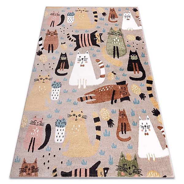 RugsX Teppich Fun Beige 140cm 190cm günstig online kaufen