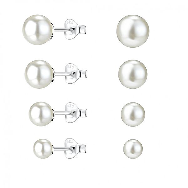ALEXANDER YORK Ohrstecker-Set PERLE, 4-tlg., 925 günstig online kaufen