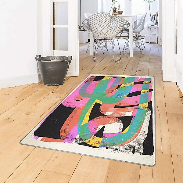 Teppich Farbenfrohe Formen günstig online kaufen