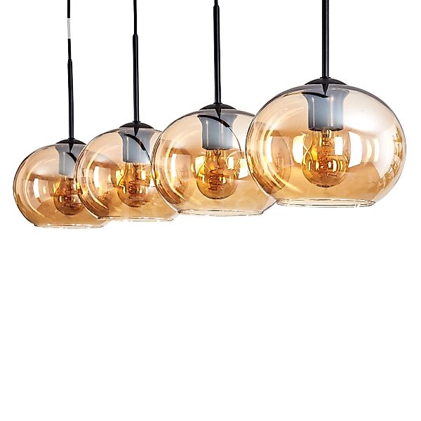 hofstein Hängeleuchte Hängelampe aus Metall/Glas in günstig online kaufen