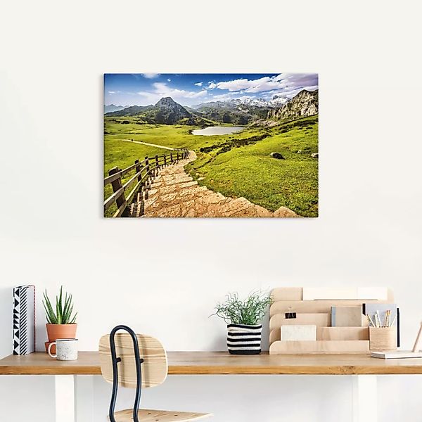 Artland Leinwandbild "Berglandschaft in Asturien", Berge & Alpenbilder, (1 günstig online kaufen