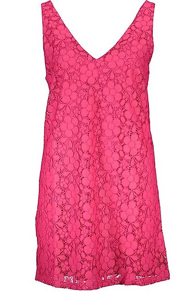 Desigual Partykleid Rosa Damenkleid mit V-Ausschnitt und Kontrastdetails, b günstig online kaufen