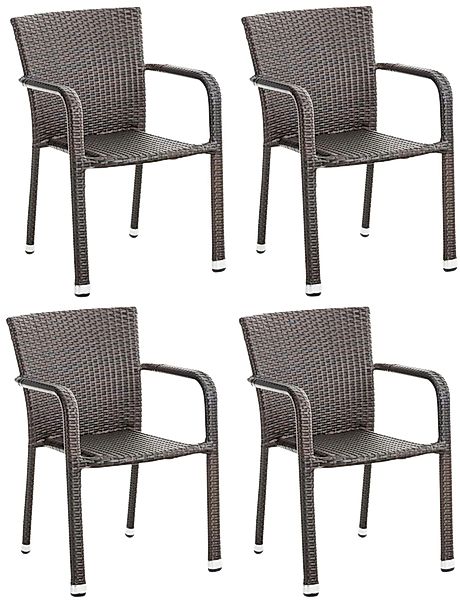 CLP Gartenstuhl Stapelstühle Leonie (4er Set), günstig online kaufen