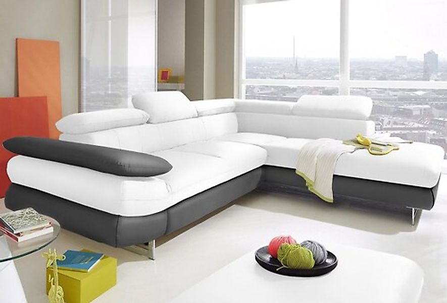 COTTA Ecksofa »Solution L-Form« mit Arm- & Kopfteilverstellung, wahlweise m günstig online kaufen