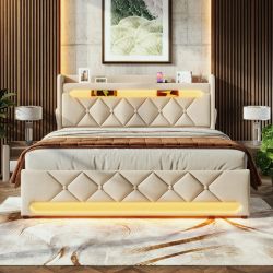 HAUSS SPOLE Polsterbett 140x200, Stauraum Kopfteil günstig online kaufen