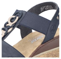 Rieker Keilsandalette Sommerschuh, Sandale, Plateausandale mit Gummizug für günstig online kaufen