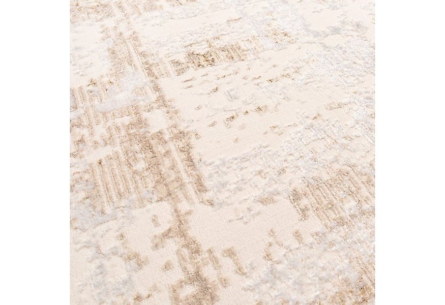 Carpetia Teppich Eleganter Wohnzimmer-Teppich, glänzend, in beige-weiß, rec günstig online kaufen