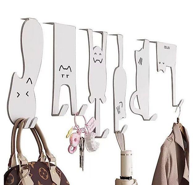 Jumpeak Türhaken Cat Pattern Silent Hook, Hinter der Tür Haken Regal, kein günstig online kaufen