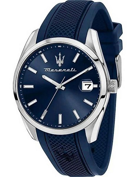 MASERATI Quarzuhr Maserati R8851151005 Herrenuhr Attrazione 43mm 5ATM Maser günstig online kaufen