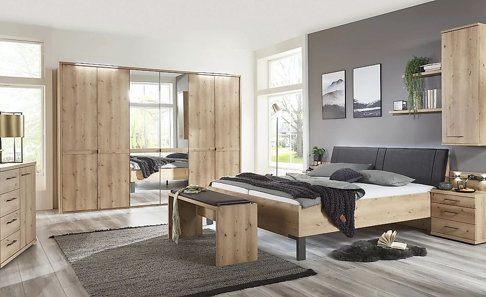 Primo Schlafzimmer 4-teilig - holzfarben - Komplett-Schlafzimmer - Möbel Kr günstig online kaufen