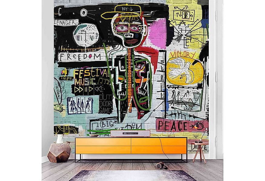 Bilderdepot24 Mustertapete Graffiti Optik Abstrakt Graffiti Art Modern Stre günstig online kaufen