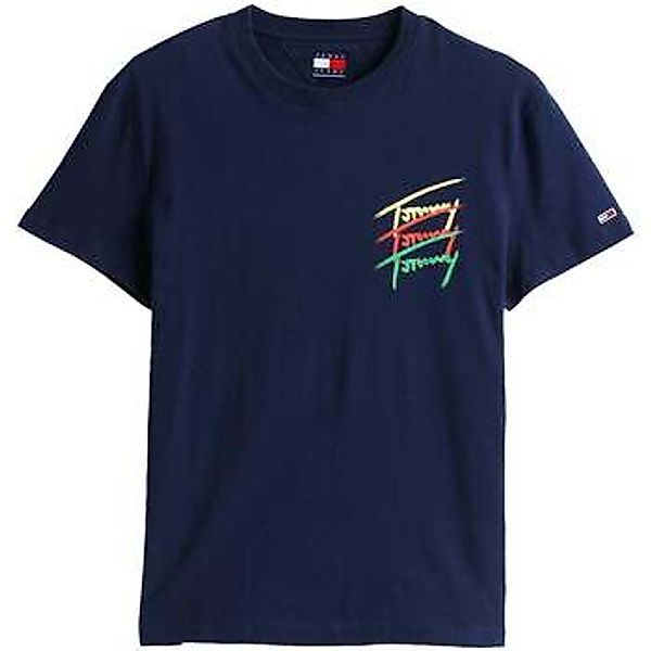 Tommy Jeans  T-Shirts & Poloshirts 3 Colour Twisted Logo T-Shirt Dark Night günstig online kaufen