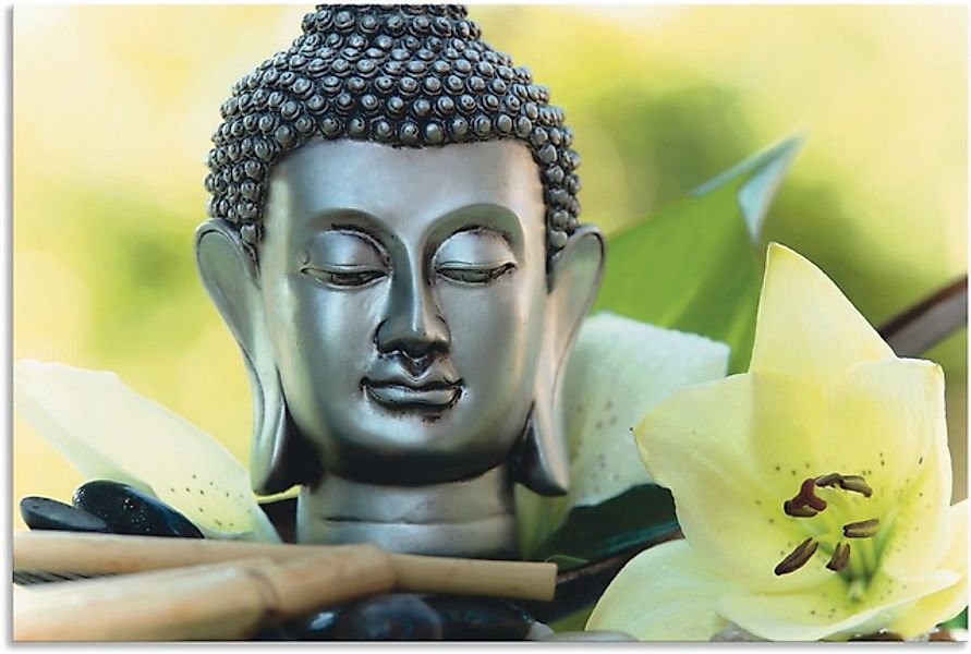 Artland Wandbild »Entspannung und Ruhe mit Buddha« Buddhismus 1 Stk. tlg. a günstig online kaufen