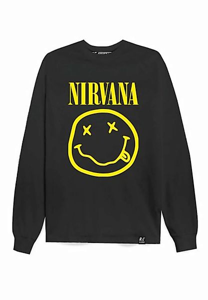 Recovered Sweatshirt Nirvana Yellow Logo Relaxed GOTS zertifizierte Bio-Bau günstig online kaufen