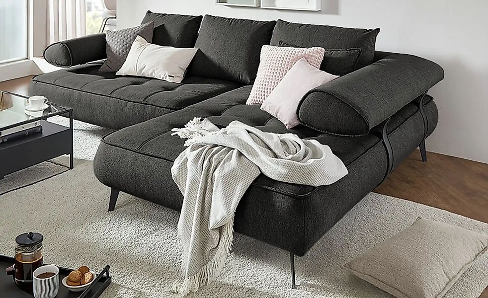 switch Ecksofa  Seledo ¦ schwarz ¦ Maße (cm): B: 284 H: 88 T: 193.0 Polster günstig online kaufen