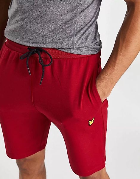 Lyle & Scott – Sport Fly – Fleece-Shorts-Rot günstig online kaufen