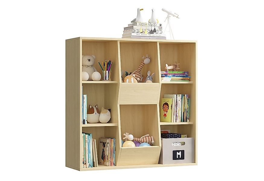 radelldar Kinderregal Bücherregal Kinder Spielzeugregal, mit 8 offenes Fäch günstig online kaufen