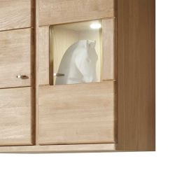 Hängevitrine aus Wildeiche Bianco 90 cm breit günstig online kaufen