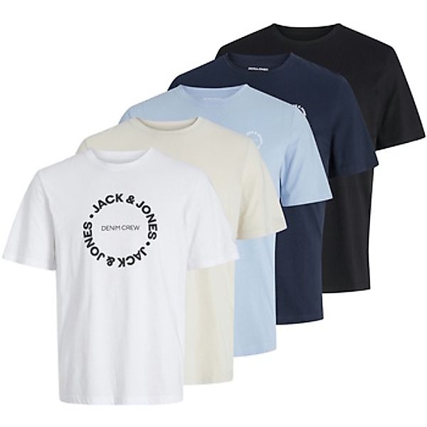 Jack & Jones  T-Shirt T-Shirt SIMON Kurzarmshirt 5er Pack günstig online kaufen