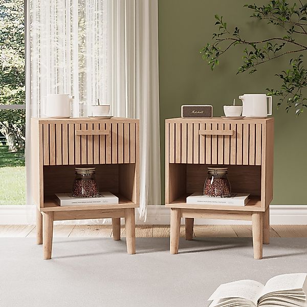 FUROKOY Nachttisch 2er Set, Nachtschrank mit günstig online kaufen