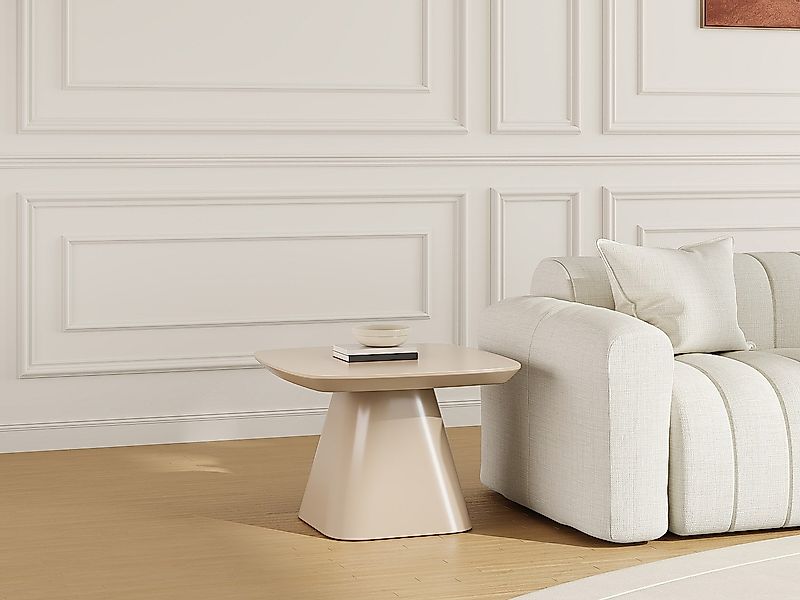 Beistelltisch aus MDF - Lackiertes Taupe - NATAZA günstig online kaufen