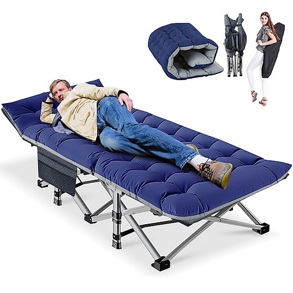 Meulbaty Klappbett Klappbar Feldbett, Campingbett für günstig online kaufen
