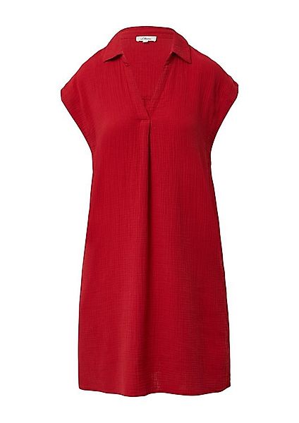 s.Oliver Midikleid - Midi-Musselin-Kleid mit V-Ausschnitt günstig online kaufen