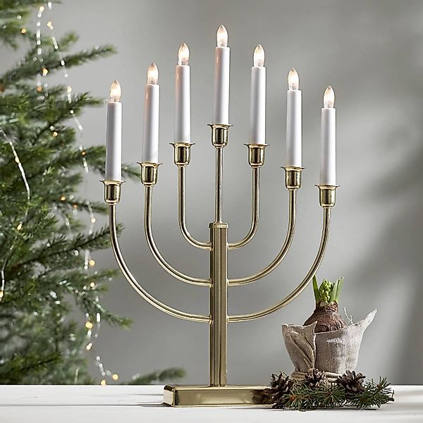 Kerzenleuchter Kristina, Höhe 47 cm, E10 LED, 7-flg., Metall günstig online kaufen