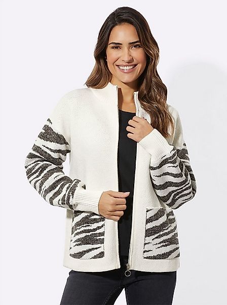 Sieh an! Strickjacke Strickjacke Langarm Jacquard günstig online kaufen