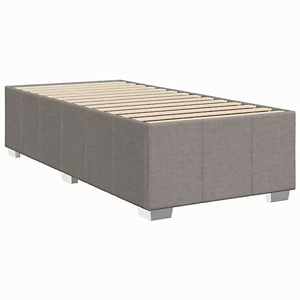 vidaXL Bett Bettgestell ohne Matratze Taupe 90x190 cm Stoff günstig online kaufen