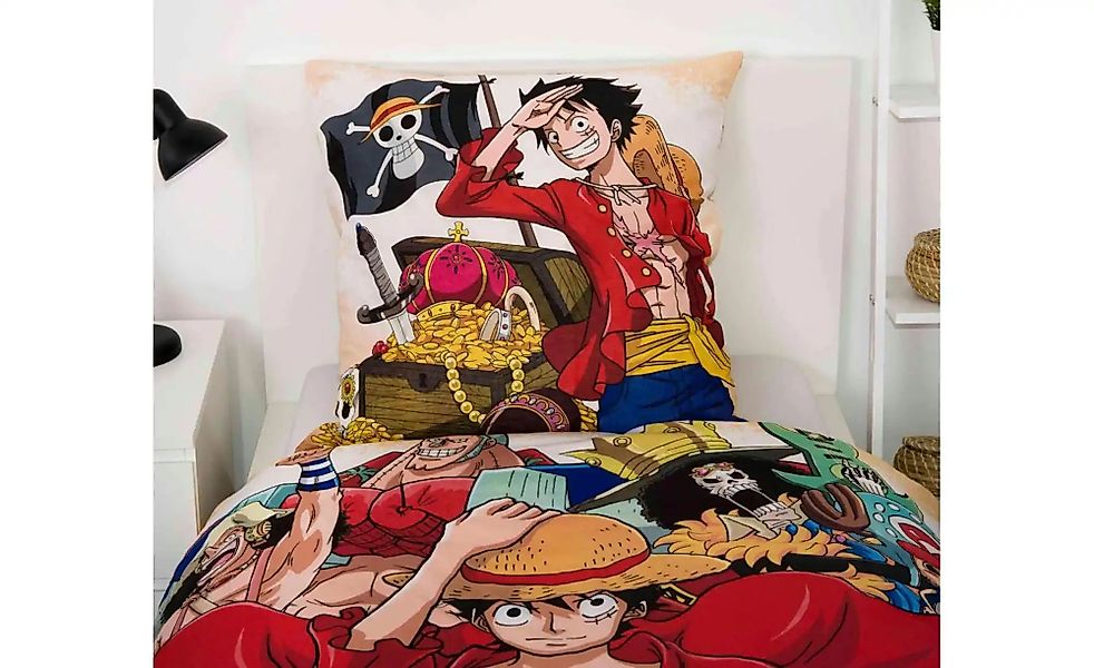 Bettwäsche-Set One Piece Ruffy   ¦ mehrfarbig ¦ Maße (cm): B: 135 H: 1 Bett günstig online kaufen