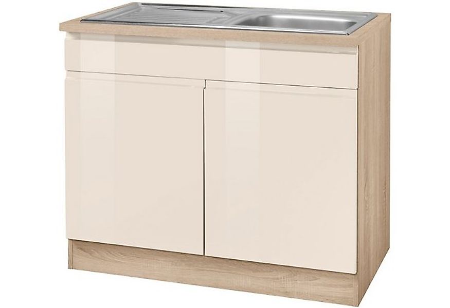 HELD MÖBEL Spülenschrank "Virginia", 100 cm breit, inklusive Einbauspüle günstig online kaufen