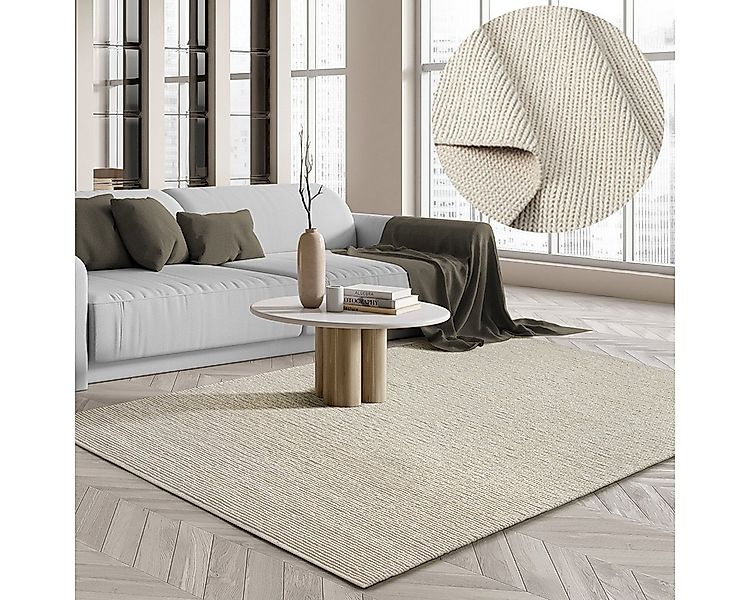 the carpet Teppich Premium Wool, rechteckig, Wool Handweb-Teppich Naturfase günstig online kaufen