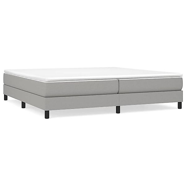 vidaXL Boxspringbett Hellgrau 200x200 cm Stoff1367913 günstig online kaufen