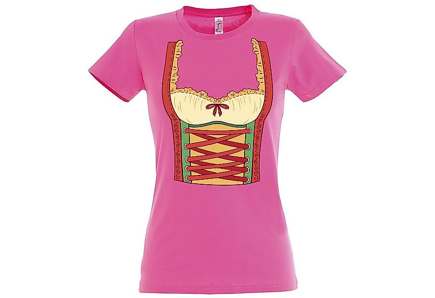 Youth Designz T-Shirt Dirndl Kostüm Damen T-Shirt mit trendigem Frontprint günstig online kaufen