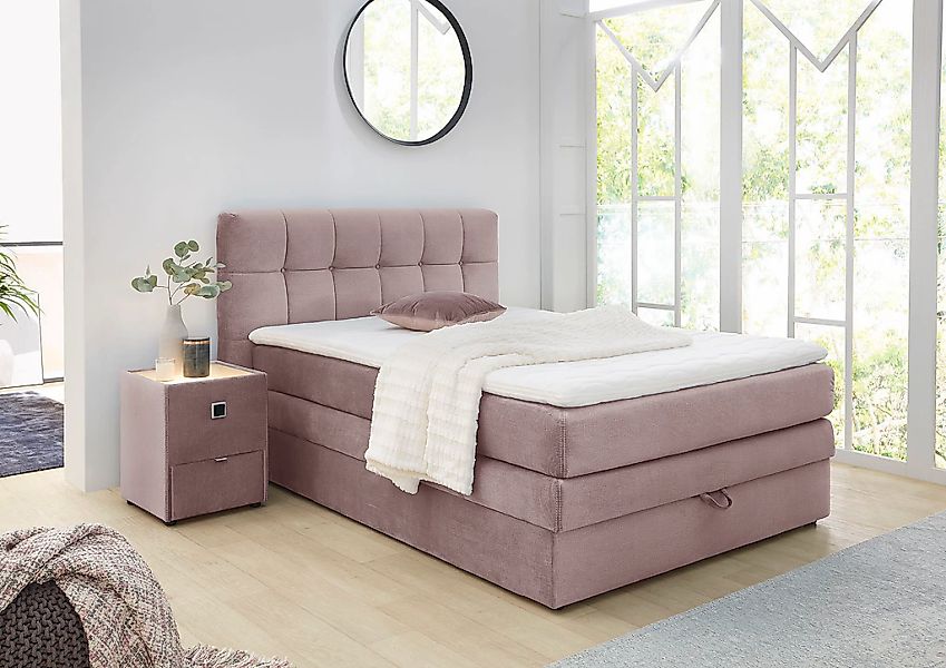 Jockenhöfer Gruppe Boxspringbett Amy, mit Bettkasten und Kaltschaum-Topper günstig online kaufen