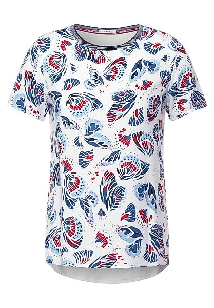 Cecil T-Shirt, mit Materialmix günstig online kaufen
