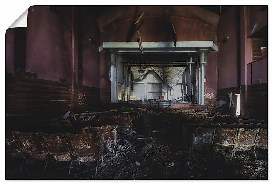 Artland Wandbild "Lost Place - Kino - verlassene Orte", Gebäude, (1 St.), a günstig online kaufen