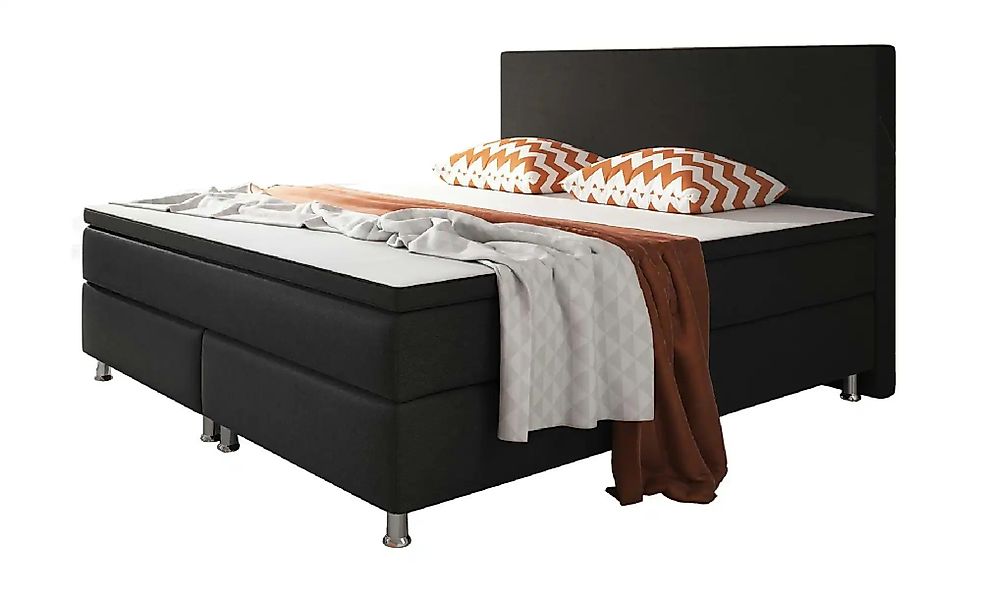 Boxspringbett  Berlin ¦ schwarz ¦ Maße (cm): B: 180 H: 115 Betten > Komfort günstig online kaufen