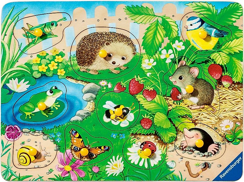 Ravensburger Puzzle Meine Gartenfreunde, 10 Puzzleteile, Made in Europe günstig online kaufen