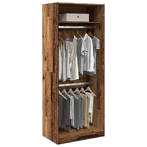 vidaXL Kleiderschrank Kleiderschrank Altholz-Optik 80x50x200 cm Spanplatte günstig online kaufen