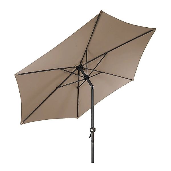 Lex XL Alu Sonnenschirm Ø 2,5 m Kurbelschirm Garten Balkon Terrasse Knickba günstig online kaufen