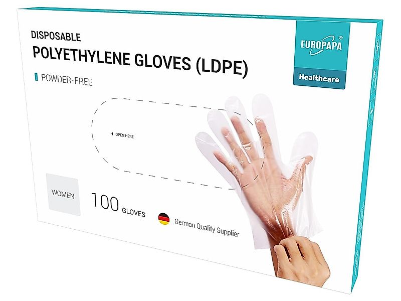 EUROPAPA Einweghandschuhe Vorteilspack LDPE Einweghandschuhe in günstig online kaufen