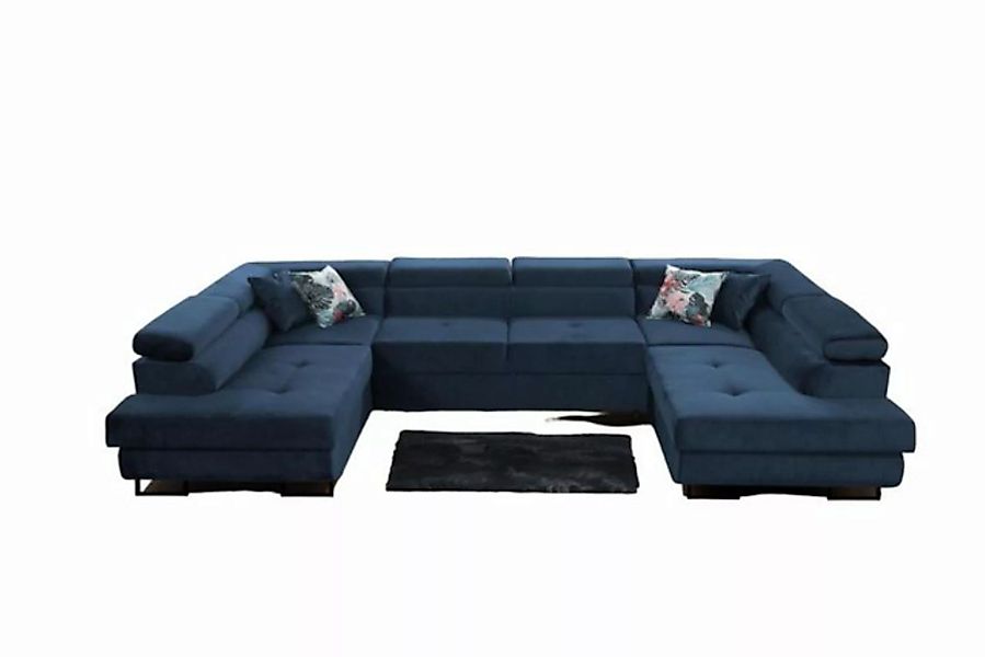 JVmoebel Ecksofa Ecksofa Stoff U-Form Couch Design Polster Textil Eck Moder günstig online kaufen