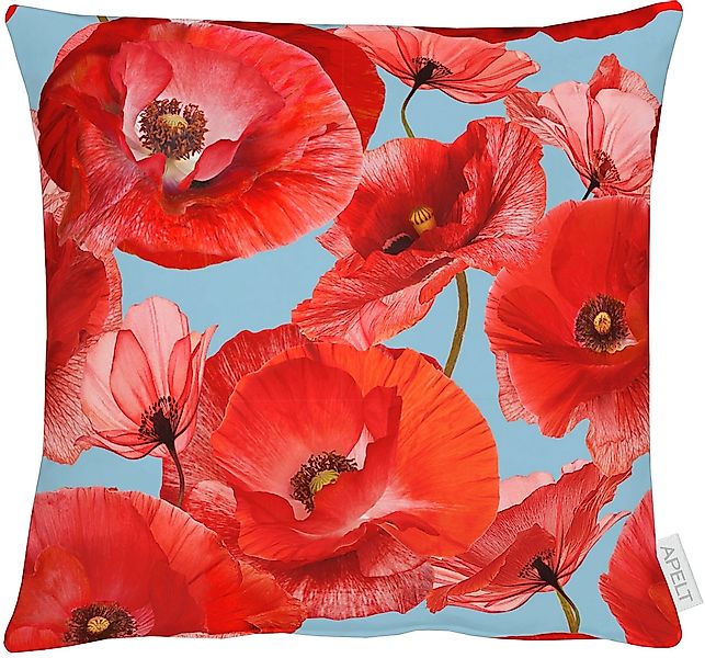 APELT Dekokissen "7702" mit Mohnblüte, Kissenhülle ohne Füllung, 1 Stück günstig online kaufen