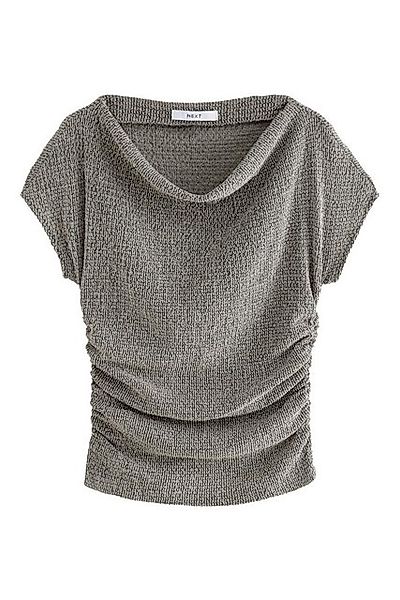 Next Blusenshirt Strukturiertes Oberteil mit Wasserfallausschnitt (1-tlg) günstig online kaufen