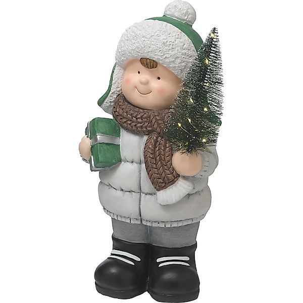 LED-Weihnachtsfigur Junge 21,5 cm x 16,5 cm x 43 cm günstig online kaufen