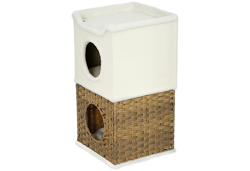 MC Star Kratztonne 75,5 cm Hoch dreistöckige Katzentonne mit Plüschrand, Ki günstig online kaufen